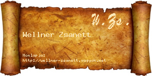 Wellner Zsanett névjegykártya
