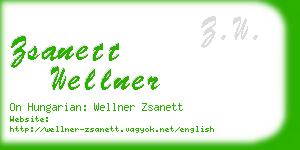 zsanett wellner business card